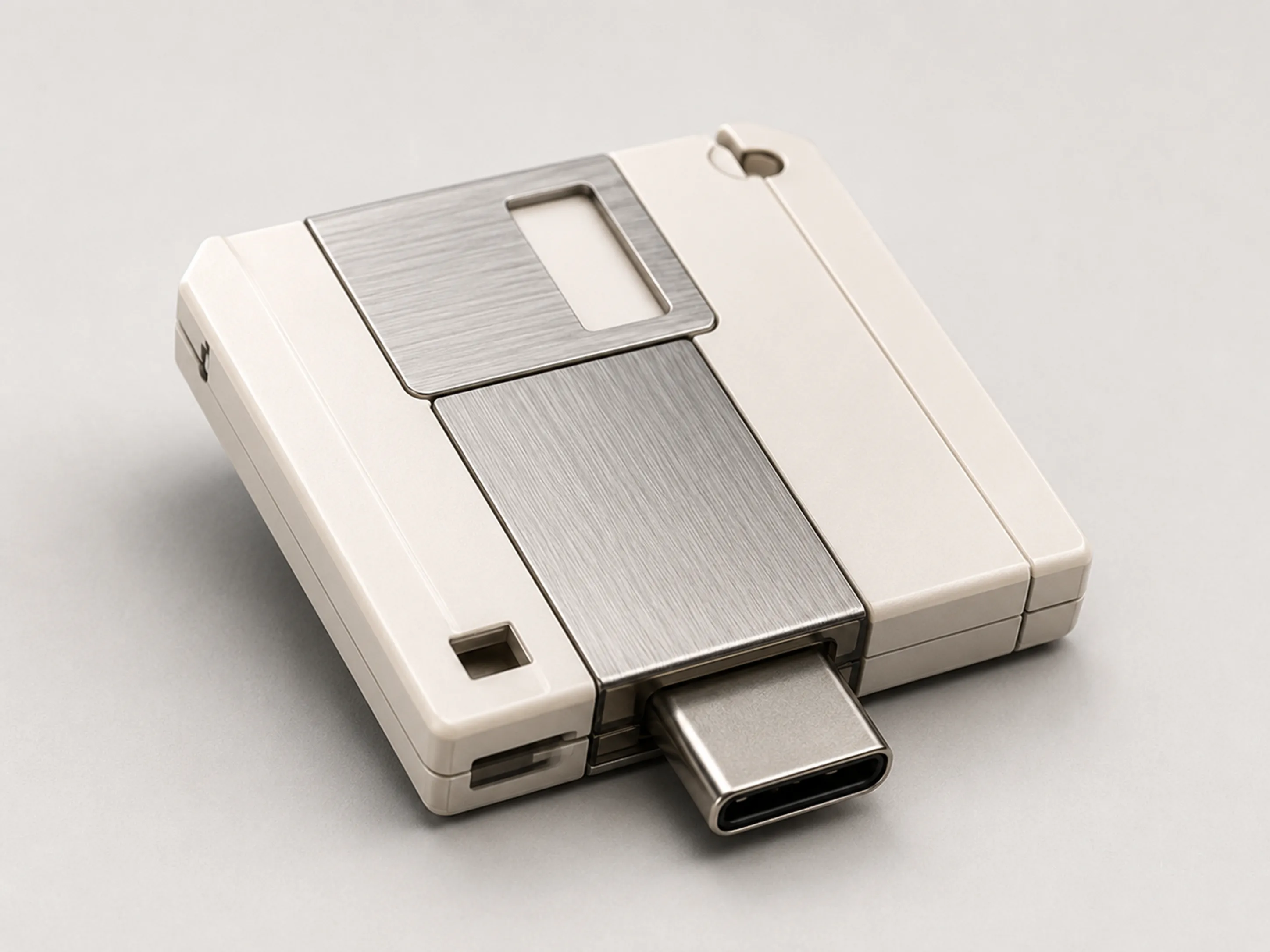 USB con forma de disquete comprimido