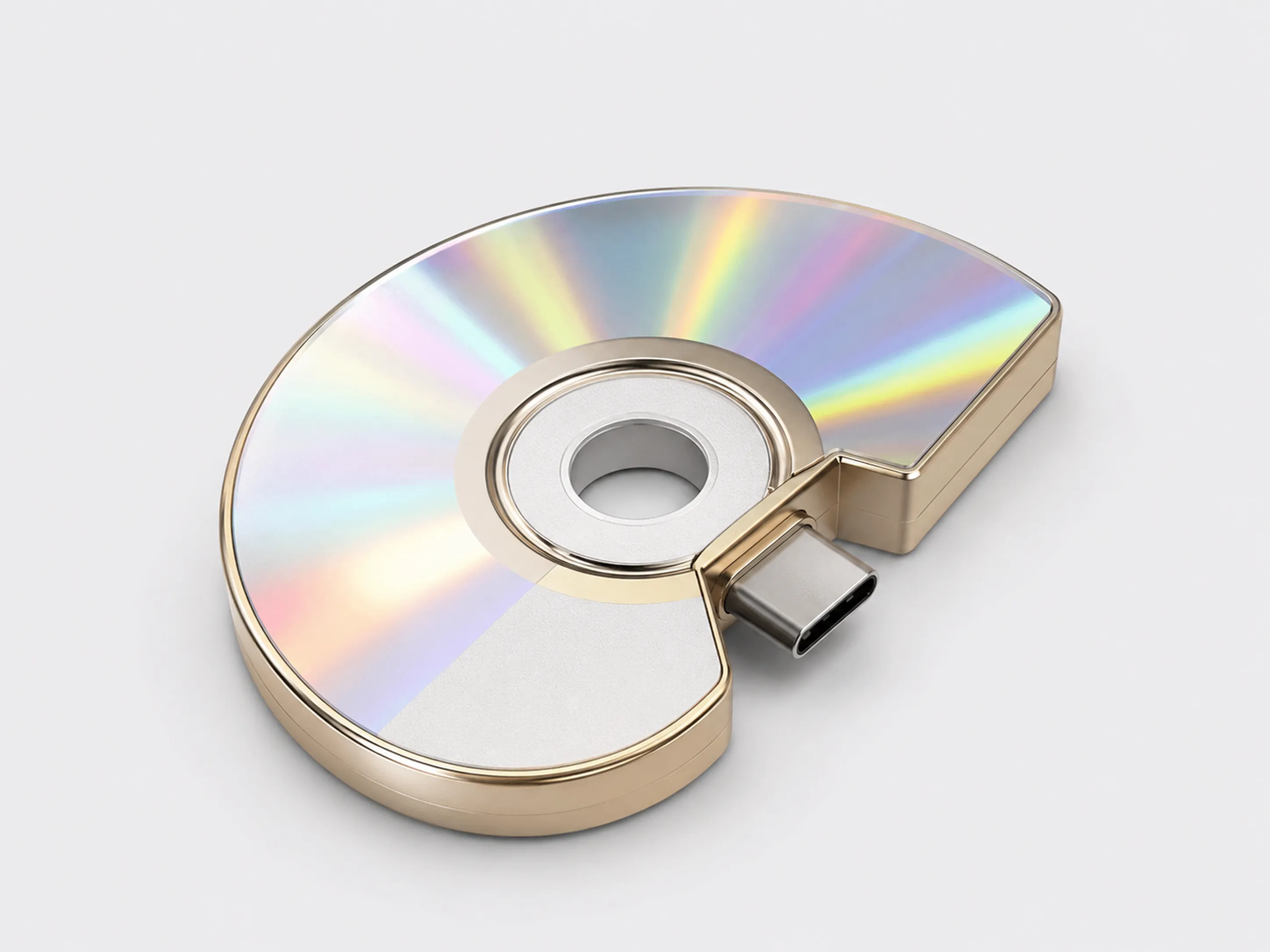 USB con forma de cd roto