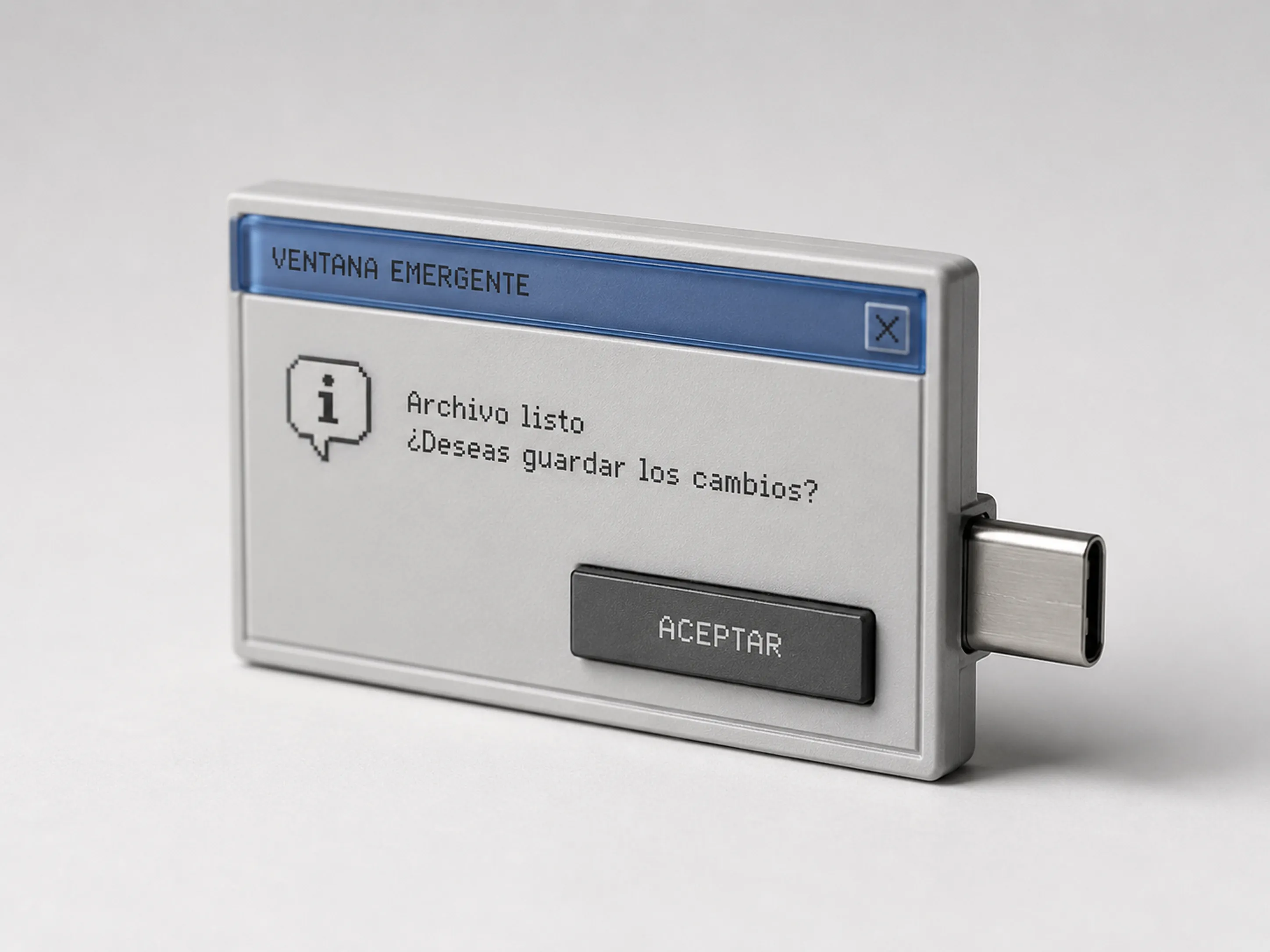 USB con forma de ventana emergente
