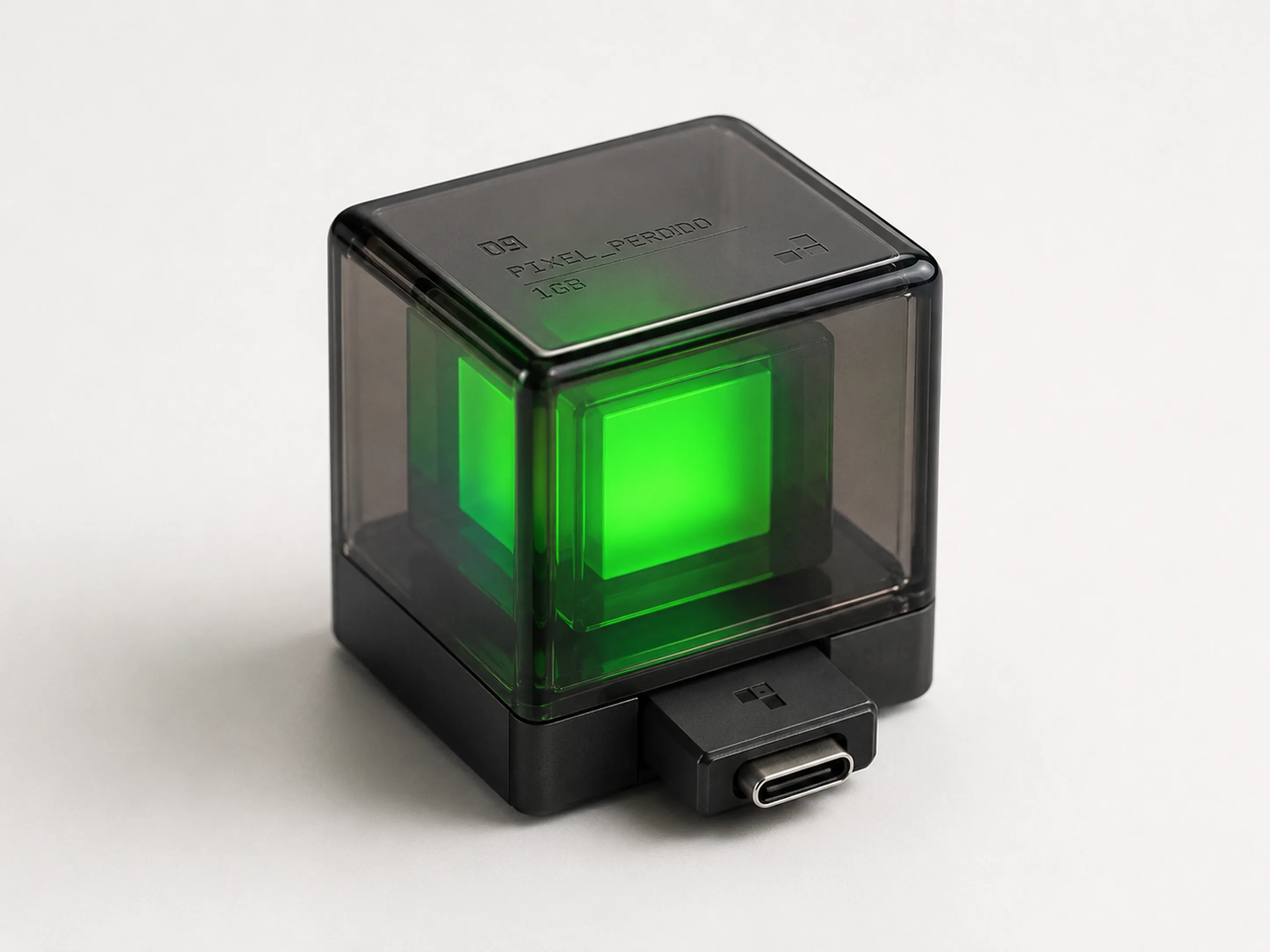 USB con forma de píxel perdido