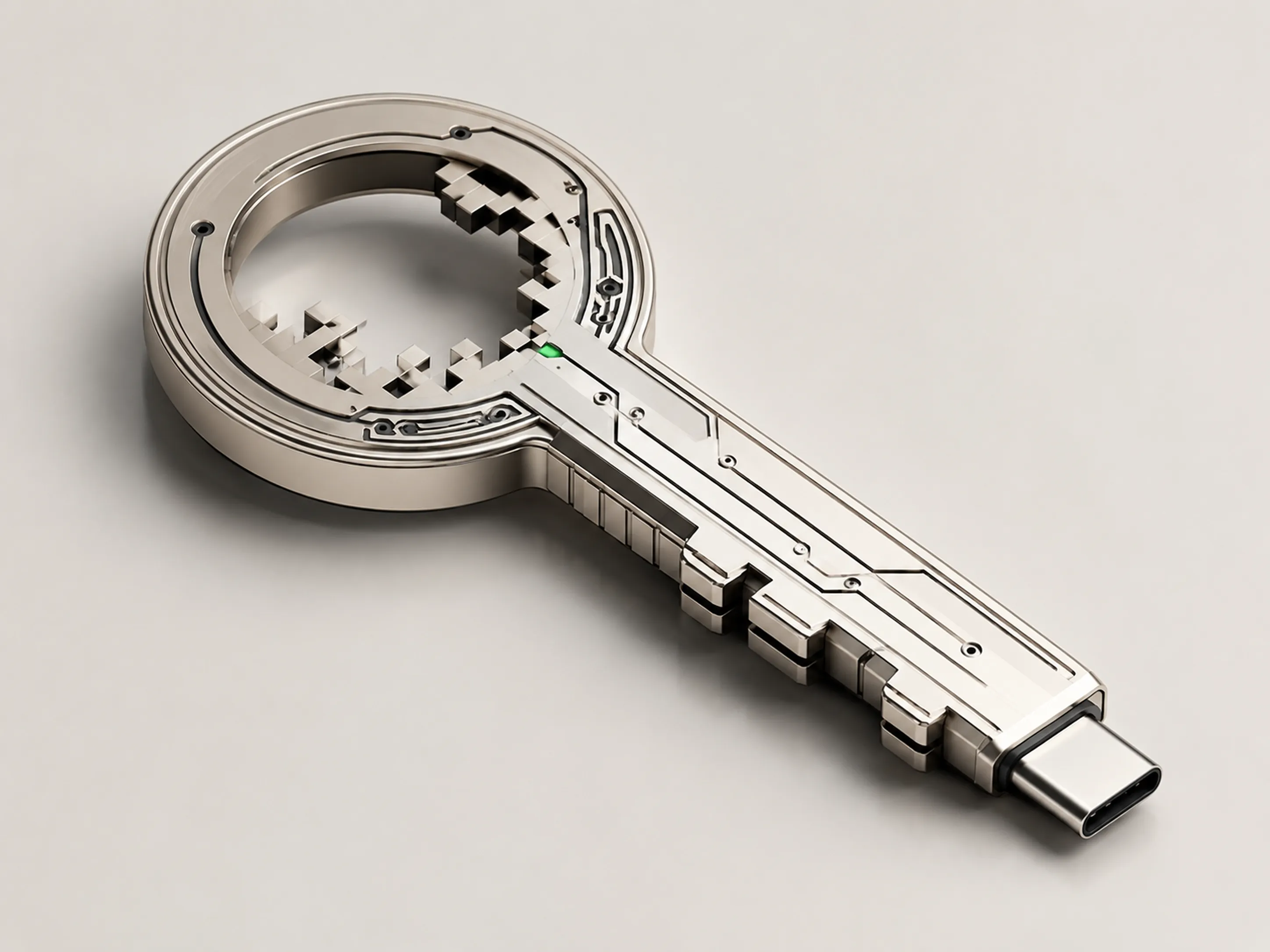 USB con forma de llave de internet